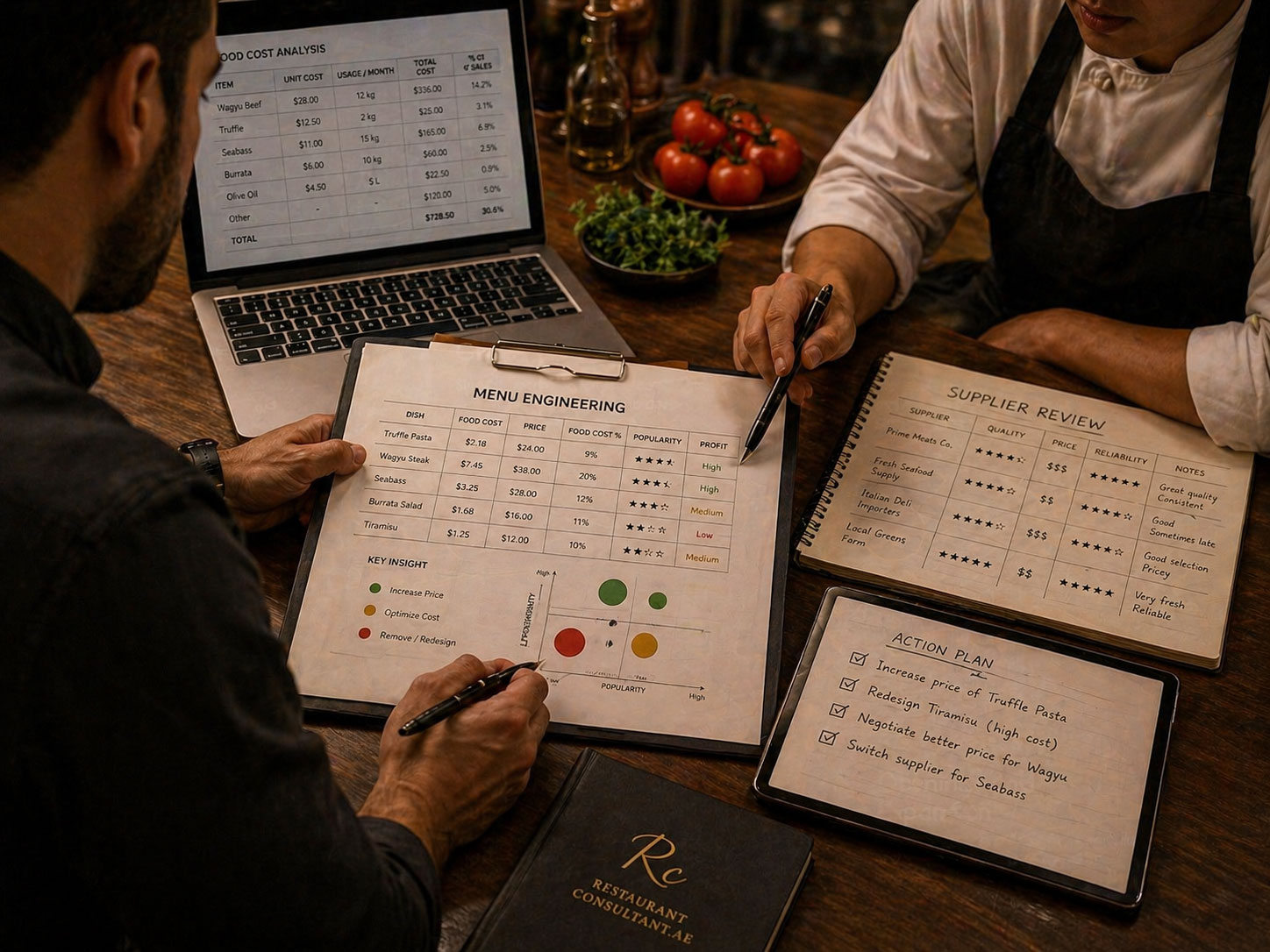 Menu Creation and Supplier Optimization - Restaurant Consultant